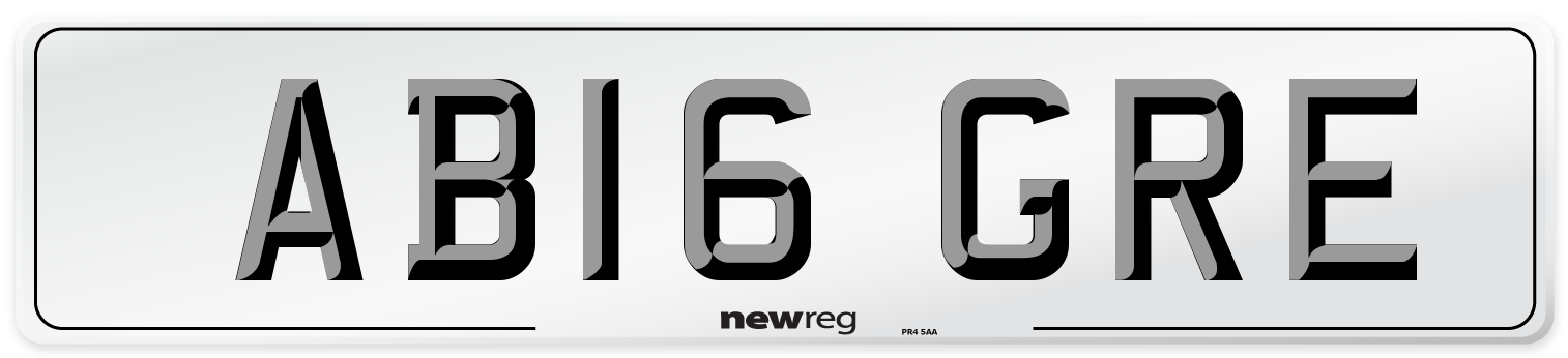 AB16 GRE Number Plate from New Reg